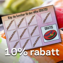 Köp 10 luncher, få den 11:e gratis!